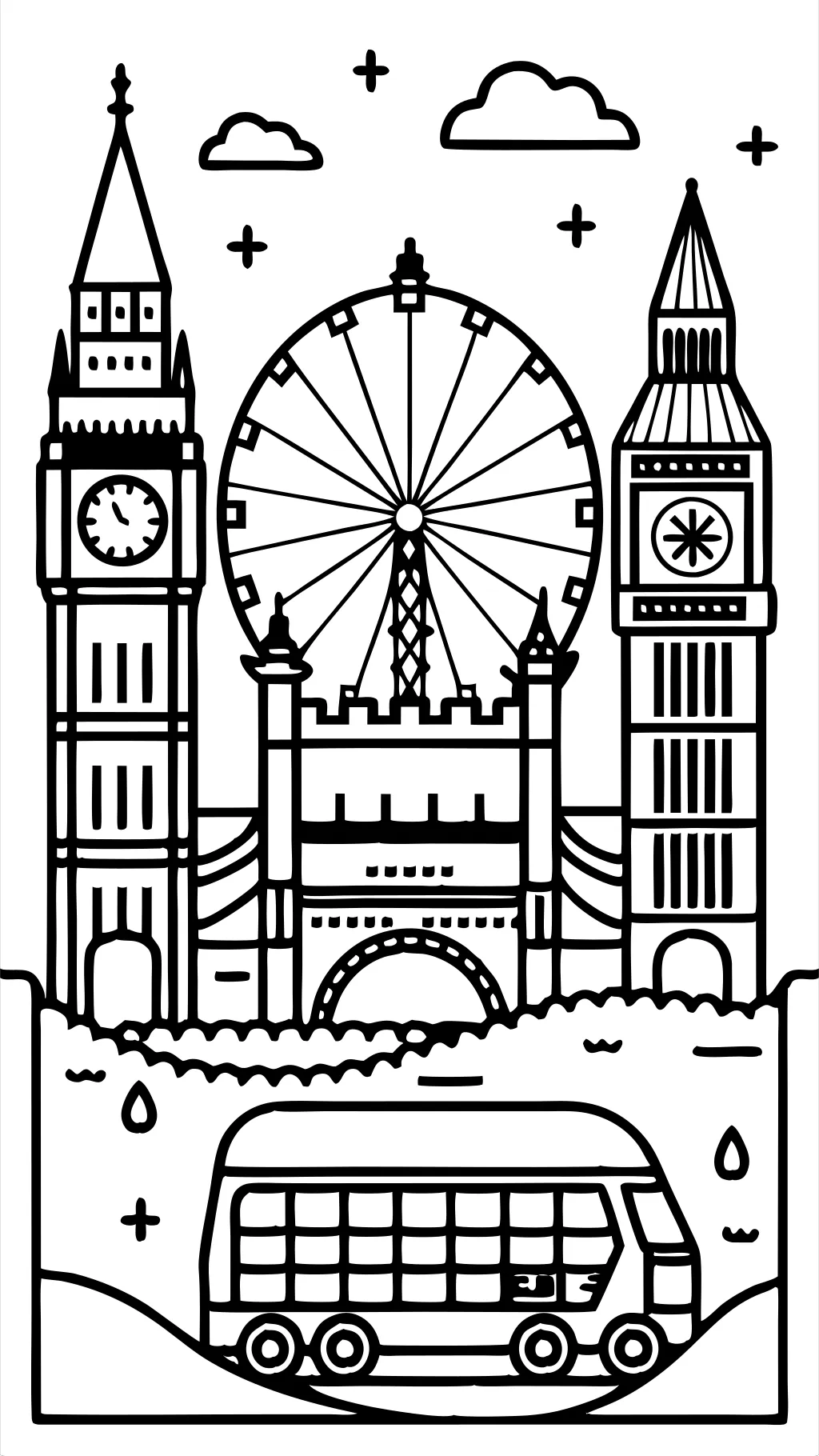 london coloring pages